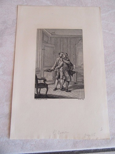Moliere gravure originale 1900 - moliere,
