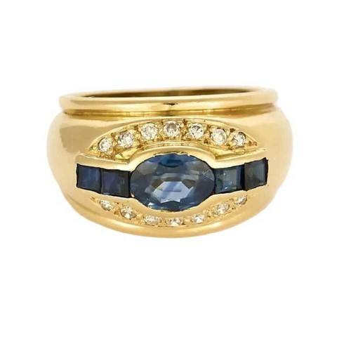 Bague jonc jaune 18k - bague, en