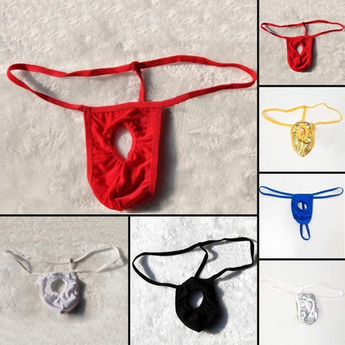 String troué devant lingerie