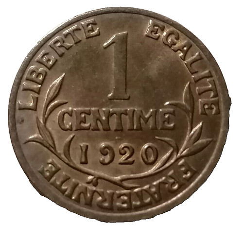 Centime daniel dupuis 1920 - centime, daniel-dupuis