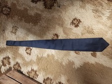 Cravate Lancel 100% Soie Bleu Marine A Chevrons 