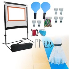 Ensemble de filet de badminton ensemble de jeu de sport avec raquettes pour jeux