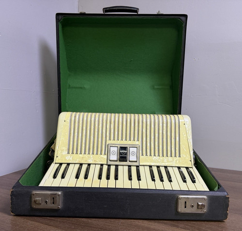 Vintage hohner ivory accordion - vintage,