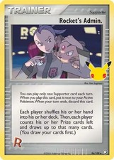 Carte Pokémon Rocket's Admin