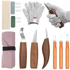 Sculpture Bois Kit 12 Pièces Ciseaux a Bois Outils Sculpture Sur Bois avec 6 ...