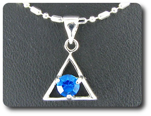 Pendentif saphir bleu mm - pendentif,