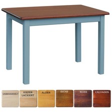 Table à manger bleue table de