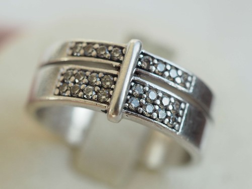 Bague vintage argent massif - bague,
