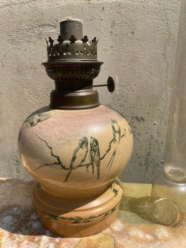 Ancienne lampe pétrole - lampe,