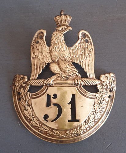 Plaque shako 1er empire - plaque,