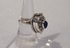 Bague à poison argent massif