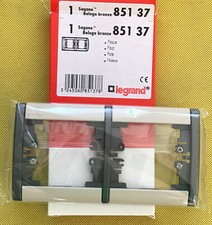  LEGRAND SAGANE Double Plaque Béluga Bronze  85137 Neuf, 2 Postes Horizontal