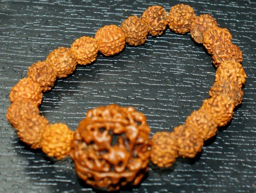 Bracelet perles rudraksha - perles,