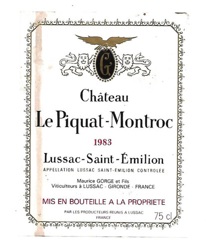 Etiquette vin lussac saint - etiquette,