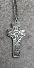 Collier Et Croix De Saint Patrick croix de Carndonagh Irlande Argent Ancienne