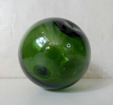 boule de verre flotteur pêche balle vintage .