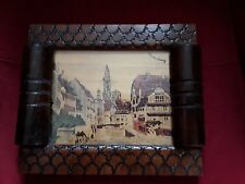 PYROGRAVURE  TABLEAU STRASBOURG STRASSBURG PERIODE 1870 1914