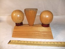 Tire-bouchon + bec verseur, bois, années 50 environ