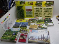 HO 1/87 FALLER NOCH BUSCH LOT MAQUETTE DIORAMA ACCESSOIRES ARBRES .........