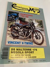 Chroniques Moto N° 22 Vincent VTwin Kawasaki 750 H2 DS Malterre 175 Mégola etc