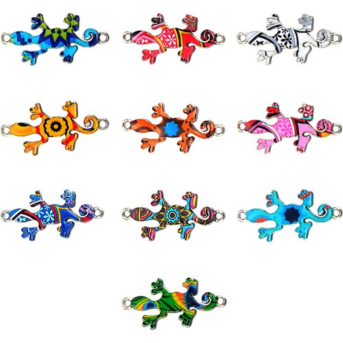 Pcs breloques gecko à - 10,