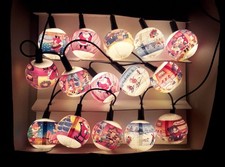 Guirlande Électrique noel Lumineuse 15 lampes boules clignotantes en boite