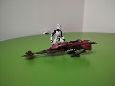 star wars speeder bike avec clone trooper 20cmx10x5