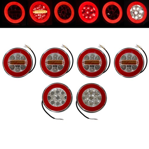 Rond néon led feu arrière - 6x,