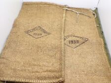 2 Sacs jute sable 1939 France 40 Maginot WW2 french sand Bag original