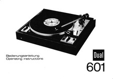 Manuel D'Utilisation Pour Dual 601