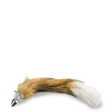 Plug queue de chien fourrure