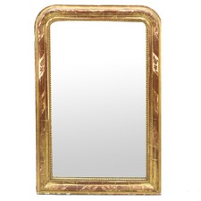 Miroir laqué et doré époque