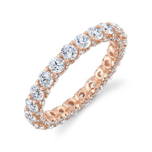 14k rose diamant bague - or,