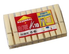 PINCE A LINGE PLASTIQUE GEANTE X 10 PINOCCHIO