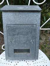 Grande boîte Aux Lettres Ancienne En Zinc
