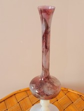 Vase Soliflore en véritable Opaline multicolore Murano