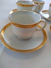 Tasses à moka et Soucoupes Porcelaine de Limoges BERNARDAUD