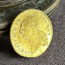 Louis XVI Double Louis D’or 1786 Nantes Var 17/18. Splendide!!