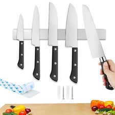 Porte Couteaux Aimanté de Cuisine 40cm Aimant Mural Barre Magnétique pour Cou...