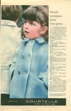 Publicité ancienne manteau