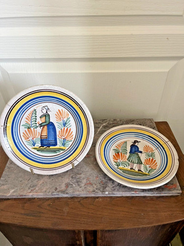 Ancien assiettes faïence - ancien,
