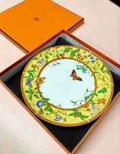 Plat plat HERMES motif floral