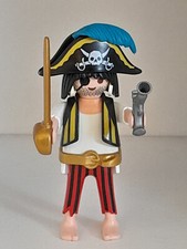 Playmobil capitaine pirate pour voilier bateau ile phare vintage soldat barque