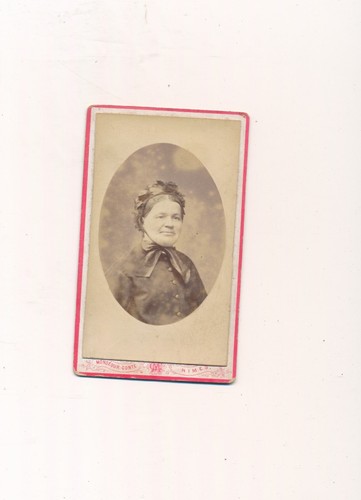Cdv femme agée avec - femme,