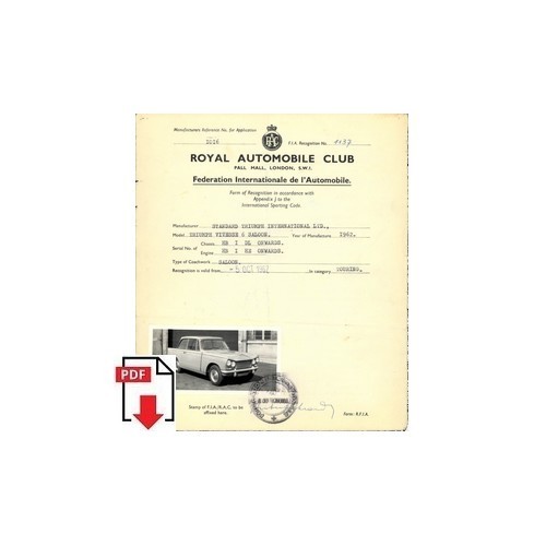 1962 triumph vitesse saloon - triumph,