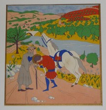 Illustration pieuse de Jeanne