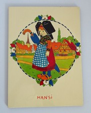 HANSI, Tableau Plaque, Peinture Laque véritable, certificat d'autenticité, Waltz