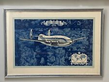 Affiche ancienne: Air France - Bréguet-Deux-Ponts - Lucien Boucher - Originale