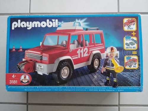 3181 playmobil pompier - 3181, jeep