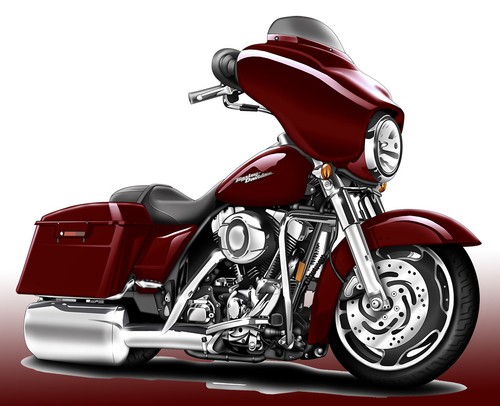 Harley street glide motorcycle - harley,